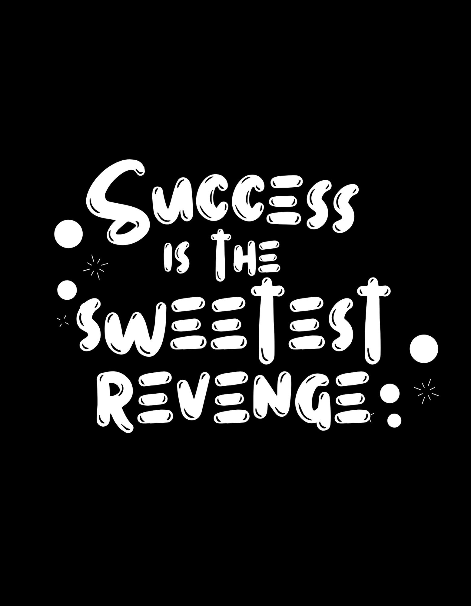 Black and White Minimal Cool Typography T-Shirt